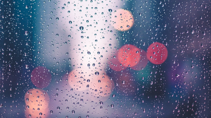雨粒の窓